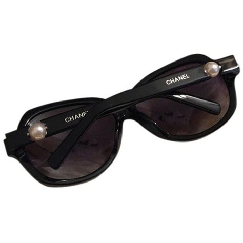 chanel rimless sunglasses dupe|Chanel sunglasses pearl on side.